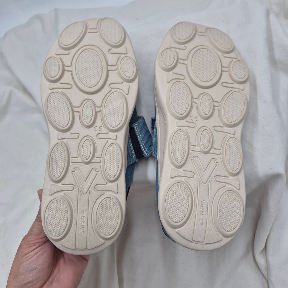 NEW Vionic Lotus Rx Recovery Slip-on Comfort Shoe Mule clog blue Women's size 7 - Picture 6 of 7